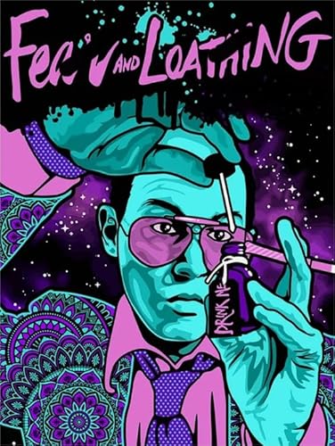 Puzzles 1000 Teile ，Classic Film Fears and Loathing Lasvegas Posters ，Gedächtnis Spiele Für Ältere Menschen ，Familie Lernspielzeug Spielzeug - Zp183Aw von WDZFF