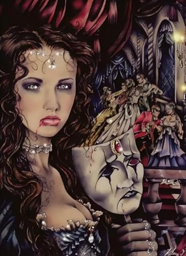 Puzzles 1000 Teile ，Gothics Style Bloodlusts Victorias.Francess Illustrations ，Gedächtnisspiele Für Erwachsene ，Spielzeug Zur Stressbewältigung Für Familien - Zp241Aw von WDZFF