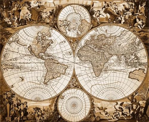 Retro Art Map Posters,1000 Teile Puzzles,Erwachsene Familie Stress Relief Puzzle Spielzeug,Elderly Memory Cognition Puzzle Games Kq102Zy Retro Art Map Posters,1000 Teile Puzzles,Erwachsene Familie Stress Relief Puzzle Spielzeug,Elderly Memory Cognition Puzzle Games Kq102Zy von WDZFF
