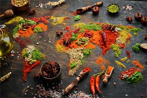 Seasonings Art Bild,1000 Teile Puzzle，Buntes Puzzle,Für Family's Educational Toys,Ältere Menschen Gedächtnis Kognition Spiele,Home Decor Fw524Zw von WDZFF