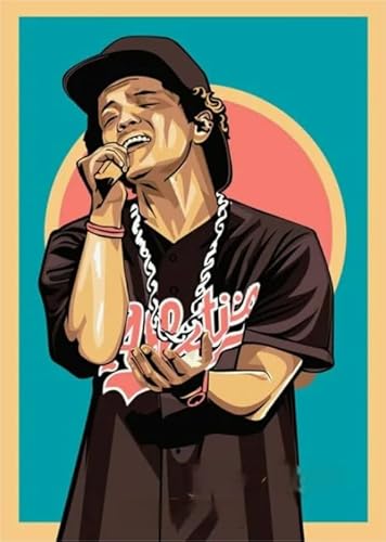 Singers Brunoss.Mars Posters ，Wall Art Posters ，1000 Teile，Puzzles Für Erwachsene Und Jugendliche, Spiele Zur Stressreduktion In Der Familie - Zp117Aw von WDZFF