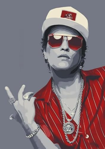 Singers Brunoss.Mars Posters ，Wall Art Posters ，1000 Teile，Puzzles Für Erwachsene Und Jugendliche, Spiele Zur Stressreduktion In Der Familie - Zp121Aw von WDZFF