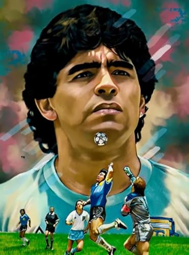 Soccer Player Maradonas Abstract Posters ，1000 Teile Puzzle ，Familienspaß Schwierige Herausfürderung Spielzeug ，Spielzeug Für Erwachsene Mit Herausfürderungen - Zp170Aw von WDZFF