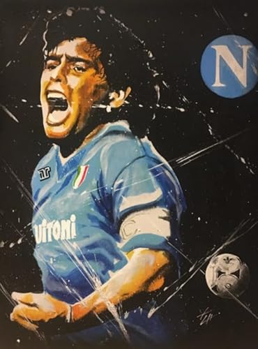 Soccer Player Maradonas Abstract Posters ，1000 Teile Puzzle ，Familienspaß Schwierige Herausfürderung Spielzeug ，Spielzeug Für Erwachsene Mit Herausfürderungen - Zp172Aw von WDZFF