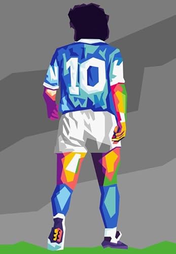 Soccer Player Maradonas Abstract Posters ，1000 Teile Puzzle ，Familienspaß Schwierige Herausfürderung Spielzeug ，Spielzeug Für Erwachsene Mit Herausfürderungen - Zp175Aw von WDZFF