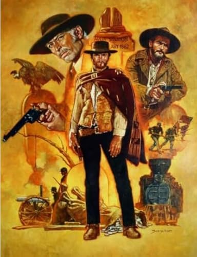 WDZFF 1000 Pcs Puzzle - Difficult Puzzle - Eastwoods Classic Film Poster - Spiele Zur Stressreduzierung Für Die Ganze Familie - Kx05Zs von WDZFF