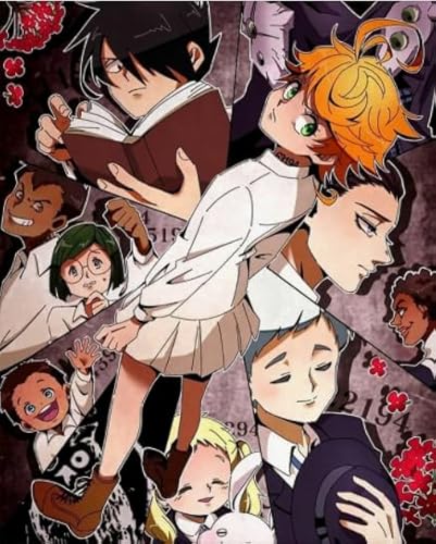 WDZFF 1000 Pcs Puzzle - Japanese Animes Promiseds Neverlands - Puzzle Art Poster - Lernspielzeug Für Kinder - Kx466Zs von WDZFF