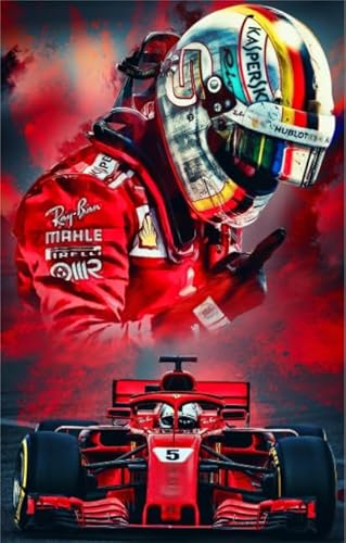 WDZFF 1000 Stück ，Bilder ，Difficult Puzzle ，Gifts ，Bunt ，F1 Racings Art Poster ，Lustiges, Personalisiertes Puzzle-Spielzeug Für Erwachsene - Kx294Zs von WDZFF
