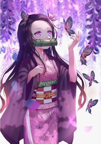 WDZFF 1000 Stück ，Bunt Fun Puzzle ，Bilder ，Gifts ，Japanese Animes Demons Nezuko ，Kinderspielzeug Lernspiele Poster - Kx247Zs von WDZFF