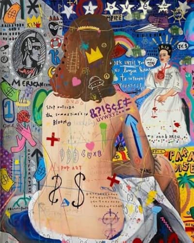 WDZFF 1000 Stück ，Bunt Puzzles ，Bilder ，Gifts ，Banksyss Street Art Graffiti ，Poster Mit Spielzeugen Für Erwachsene Und Familien ，Gedächtnis- Und Wahrnehmungs Spiele - Kx244Zs von WDZFF