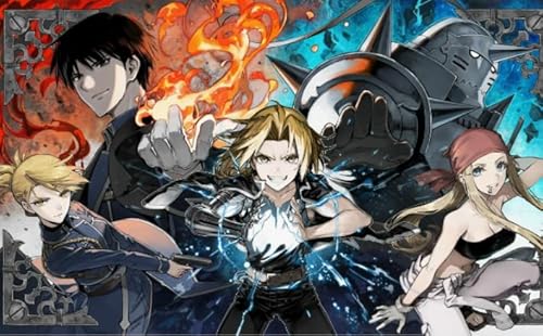 WDZFF 1000 Stück ，Bunt Puzzles ，Bilder ，Gifts ，Japanese Animes Fullmetal Alchemys ，Personalisiertes Spielzeug Für Erwachsene Für Kinder - Kx355Zs von WDZFF
