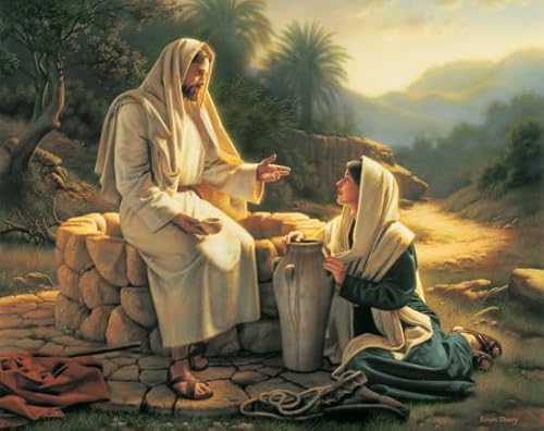 WDZFF 1000 Stück ，Bunt Puzzles ，Bilder ，Gifts ，Jesus Art Oil Painting ，Gedächtnis- Und Wahrnehmungs Spiele Für Ältere Menschen ，Dekompres Sions Spielzeug Für Erwachsene - Kx186Zs von WDZFF