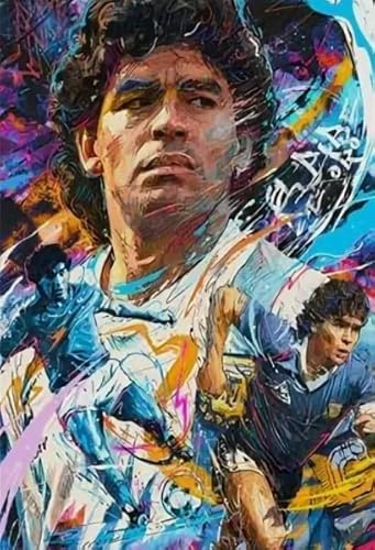 WDZFF 1000 Stück - Bilder - Gifts - Bunt Puzzle - Soccer Player Maradonas - Poster Mit Spielzeugen Für Erwachsene Und Familien - Spiele Zur Stressreduzierung Für Die Ganze Familie - Kx300Zs von WDZFF