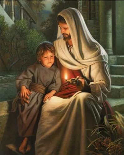WDZFF 1000 Stück - Bilder - Gifts - Irregular Puzzle - Jesus Oil Painting - Wand Kunst Dekoration - Gedächtnis- Und Wahrnehmungs Spiele Für Ältere Menschen - Kx316Zs von WDZFF