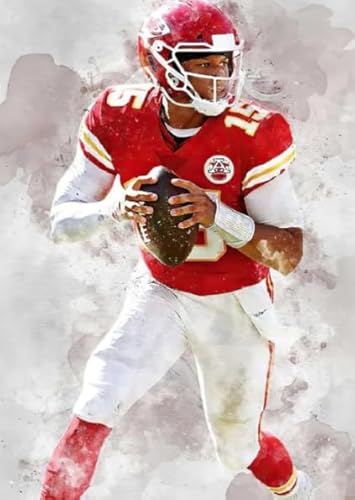 WDZFF 1000 Stück - Bilder - Gifts - Irregular Puzzle - Rugbys Player Mahomes Poster - Dekompres Sions Spielzeug Für Erwachsene - Gedächtnis- Und Wahrnehmungs Spiele - Kx125Zs von WDZFF