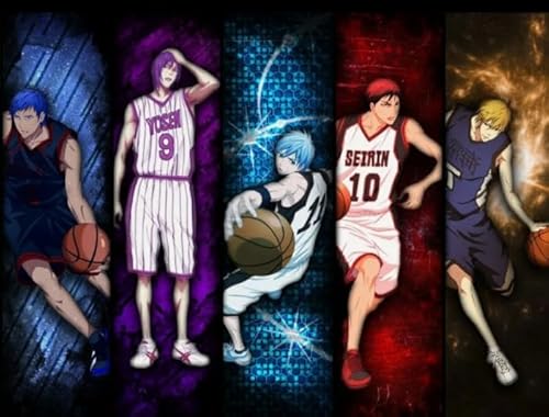 WDZFF 1000 Stück - Fun Puzzle - Poster - Gifts - Japanese Animes Kuroko's Basketball - Stressabbau-Spiel Für Erwachsene, Kunstbild - Lernspielzeug Für Kinder - Kx368Zs von WDZFF