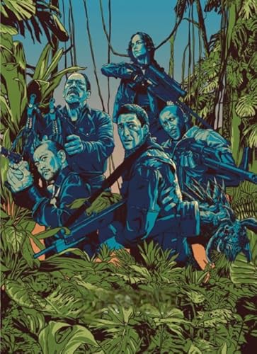 WDZFF 1000 Stück - Poster - Difficult Puzzle - Gifts - Classic Action Film Predators - Familienspaß-Heraus for Derungs Spielzeug - Kx328Zs von WDZFF
