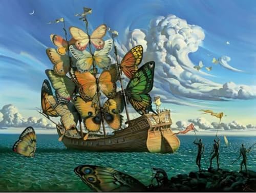 WDZFF 1000 Stück Puzzle - Salvadors Abstract Oil Paintings - Poster Art Puzzle - Spielzeug Für Erwachsene, Stressabbau-Spiel Gifts - Kx405Zs von WDZFF
