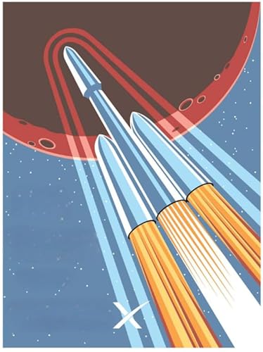 WDZFF 1000 Stück Puzzles, Mars Kunst Plakat ，Personalisiertes Puzzle-Spielzeug Für Kinder Und Erwachsene,Erwachsene Spaß Herausforderung Spielzeug,Wand Kunst Dekoration Xa232Wp von WDZFF