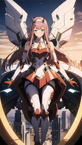 WDZFF 1000 Teile Puzzle ，Japanese Animes Franxx Plakat ，Für Lernspielzeug Für Kinder ，Erwachsene Familie Stress Relief Puzzle Spielzeug Kq375Zp von WDZFF