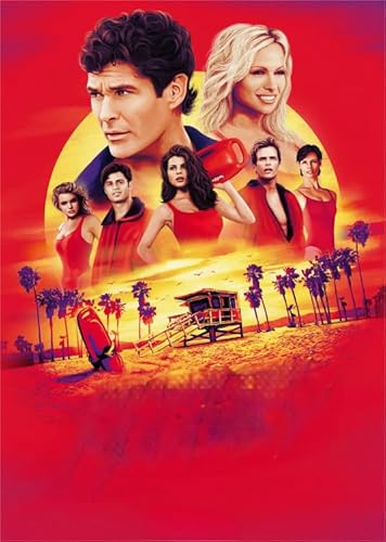 WDZFF 1000 Teile Puzzles, Film Baywatchs Plakat,Erwachsene Stressabbau Spiel Kunst Bild,Wand Kunst Dekoration, Familien Spiele Zum Stressabbau Xa737Wp von WDZFF