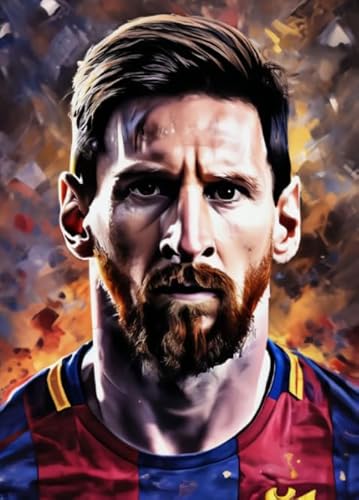 WDZFF 1000 Teile - Soccer Player 10 Plakat Kunst Puzzle - Adult Toys Stressabbau Spiel - Wand Kunst Dekoration - Familien Spiele Zum Stressabbau Xa97Wp von WDZFF