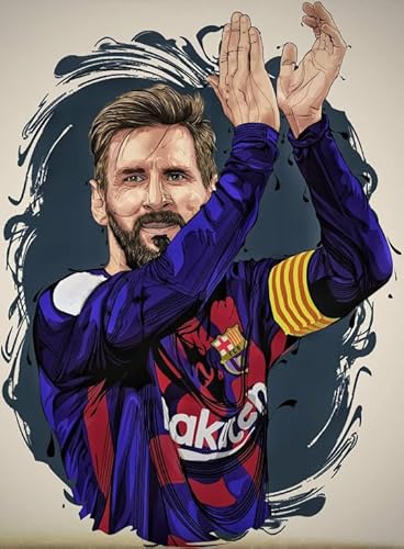 WDZFF 1000 Teile - Soccer Player 10 Plakat Kunst Puzzle - Adult Toys Stressabbau Spiel - Wand Kunst Dekoration - Familien Spiele Zum Stressabbau Xa98Wp von WDZFF