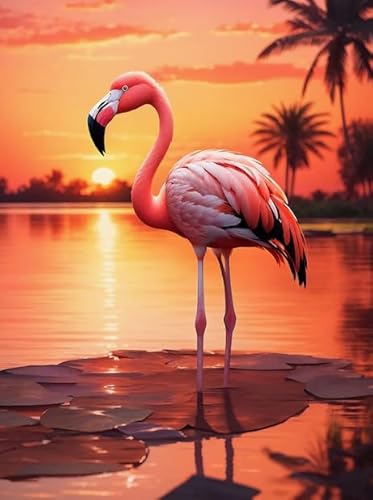 WDZFF Colour Flamingos Picture Plakat - Für Erwachsene Familie Stress Relief Puzzle Spielzeug - Personalisiertes Puzzle-Spielzeug Für Kinder Und Erwachsene - 1000 Teile Puzzles Kq442Zp von WDZFF
