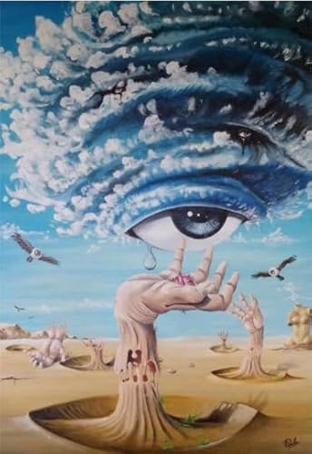 WDZFF Colourful Puzzle - 1000 Pcs - Difficult Puzzle - Surrealism Oil Paintings Abstract Art Poster - Personalisiertes Heraus for Derungs Spielzeug Für Erwachsene - Kx99Zs von WDZFF