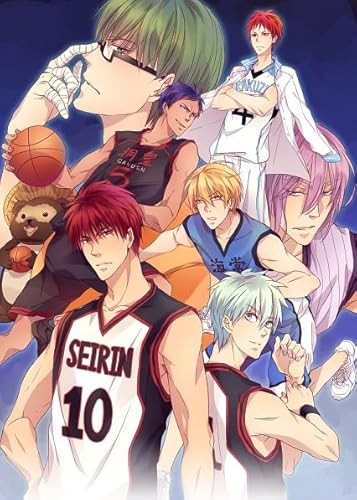 WDZFF Japanese Animes Kuroko's Basketball, 1000 Teile Puzzles, Personalisiertes Puzzle-Spielzeug Für Kinder Und Erwachsene ，Familie Spaß Herausforderung Spielzeug Xa148Wp von WDZFF