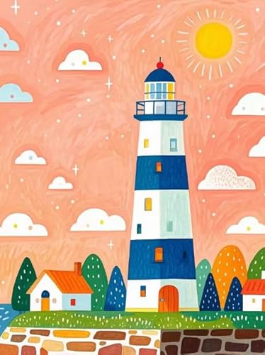 WDZFF Lighthouses Scenic Bilder ，Wand Kunst Dekoration ，Für Personalisiertes Puzzle-Spielzeug Für Kinder Und Erwachsene， Puzzle 1000 Teile,Familie Spaß Herausfürderung Spielzeug Kq392Zp von WDZFF