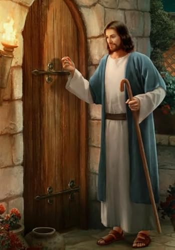 WDZFF Puzzle 1000 Pcs - Jesus Art Oil Painting - Gedächtnis- Und Wahrnehmungs Spiele Für Ältere Menschen - Spiele Zur Stressreduzierung Für Die Ganze Familie - Kx438Zs von WDZFF