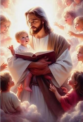 WDZFF Puzzle 1000 Pcs - Jesus Art Oil Painting - Puzzle - Stressabbau-Spiel Für Erwachsene, Kunstbild - Kx495Zs von WDZFF