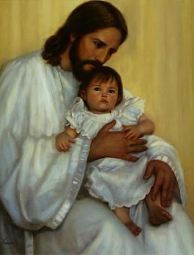 WDZFF Puzzle 1000 Pcs - Jesus Art Oil Painting - Puzzle - Stressabbau-Spiel Für Erwachsene, Kunstbild - Kx497Zs von WDZFF
