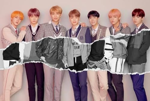 WDZFF Puzzle 1000 Pcs - Korean Boyband Bang Bt S - Art Posters Puzzle - Lernspielzeug Für Erwachsene Und Familien - Kx443Zs von WDZFF