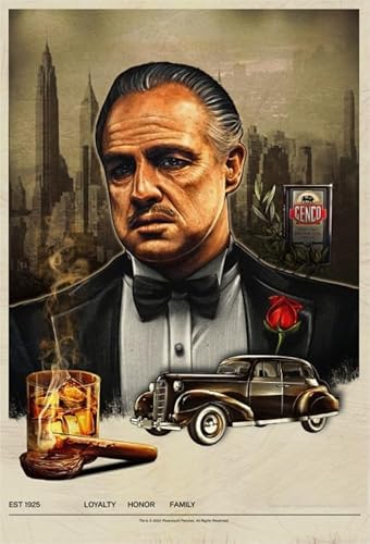WDZFF Puzzle 1000 Stück, Classic Flim Godfathers Retro Kunst Plakate ，Wand Kunst Dekoration， Erwachsene Familie Stress Relief Puzzle Spielzeugs Xa415Wp von WDZFF
