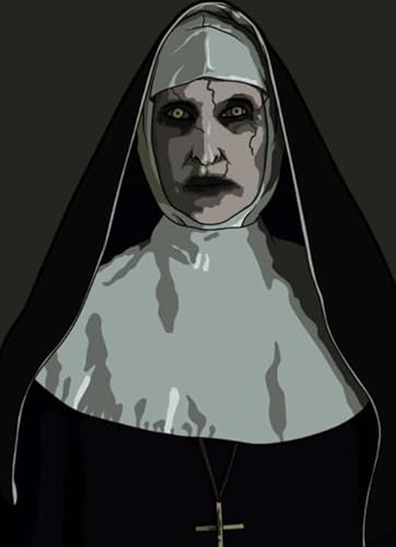 WDZFF Puzzle 1000 Stück, Classic Horror Movie The Nun Plakat, Erwachsene Spaß Herausforderung Spielzeug, Erwachsene Familie Stress Relief Puzzle Spielzeugs Xa310Wp von WDZFF