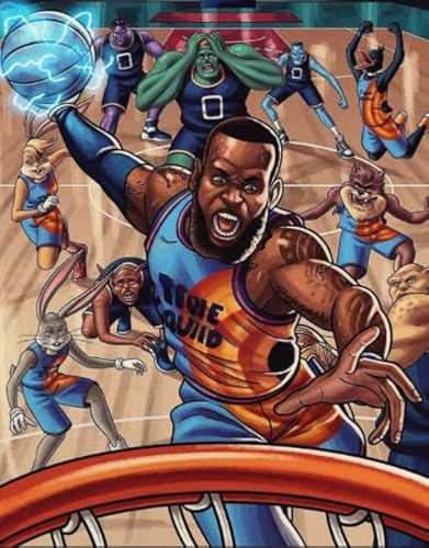 WDZFF Puzzle 1000 Stück - Basketball Athlete Poster Colourful Painting - Für Personalisiertes Puzzle Spielzeug Für Erwachsene - Spaß Für Erwachsene Herausforderung Spielzeug Sx249Zp von WDZFF