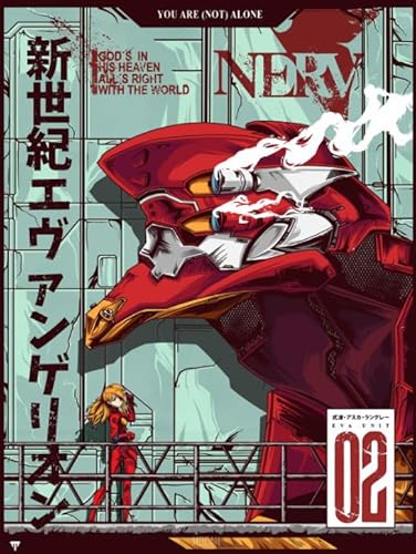 WDZFF Puzzle 1000 Stück - Classic Japanese Animes Evangelion Posters - Lernspielzeug Für Erwachsene - Gedächtnis Spiele Für Erwachsene - Gifts - Jx114Zp von WDZFF