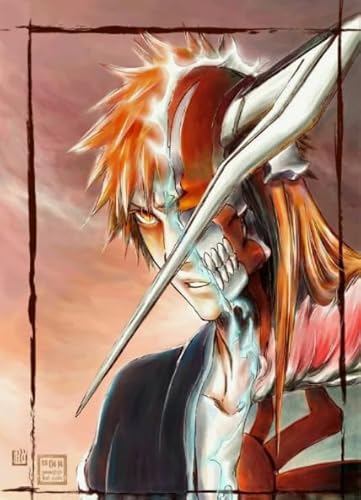 WDZFF Puzzle 1000 Stück - Japanese Animes Bleachs Kurosaki - Art Puzzle - Dekompres Sions Spiel Für Kinder Spielzeug - Kx446Zs von WDZFF