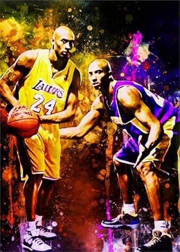 WDZFF Puzzle 1000 Stück - Kunstbild - Basketball Player 24 Posters - Lernspielzeug Für Erwachsene Puzzle - Abstract Gedächtnis Spiele Für Erwachsene - Gifts - Jx568Zp von WDZFF