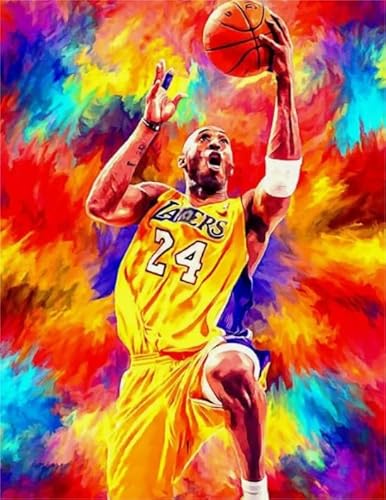 WDZFF Puzzle 1000 Stück - Kunstbild - Basketball Player 24 Posters - Lernspielzeug Für Erwachsene Puzzle - Abstract Gedächtnis Spiele Für Erwachsene - Gifts - Jx570Zp von WDZFF