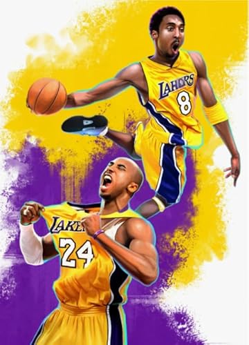 WDZFF Puzzle 1000 Stück - Kunstbild - Basketball Player 24 Posters - Lernspielzeug Für Erwachsene Puzzle - Abstract Gedächtnis Spiele Für Erwachsene - Gifts - Jx571Zp von WDZFF