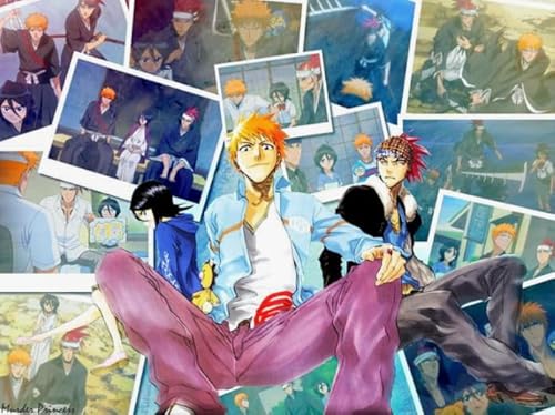 WDZFF Puzzle 1000 Stück - Kunstbild - Classic Japanese Anime Bleachs Posters - Herausforderungs Spiel Für Erwachsene - Lernspielzeug Für Die Ganze Familie Gifts - Jx497Zp von WDZFF