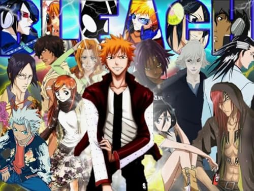 WDZFF Puzzle 1000 Stück - Kunstbild - Classic Japanese Anime Bleachs Posters - Herausforderungs Spiel Für Erwachsene - Lernspielzeug Für Die Ganze Familie Gifts - Jx499Zp von WDZFF