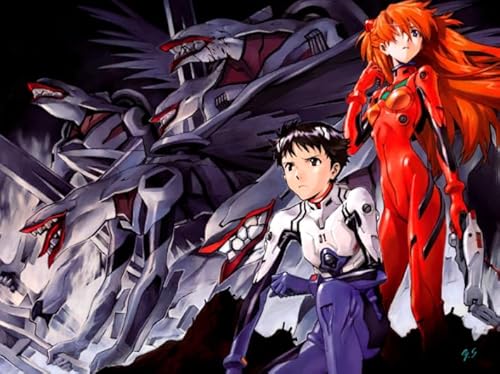 WDZFF Puzzle 1000 Stück - Kunstbild - Classic Japanese Animes Evangelion Posters - Lernspielzeug Für Erwachsene - Gedächtnis Spiele Für Erwachsene - Gifts - Jx118Zp von WDZFF
