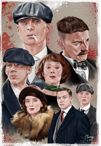 WDZFF Puzzle 1000 Stück - Kunstbild - Classic Movie Oil Painting Mccarthy Shelbys Kunst Plakate - Stressabbau-Spiele Für Die Familie - Heraus Forderungs Spielzeug Für Erwachsene Gifts - Jx02Zp von WDZFF