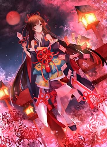 WDZFF Puzzle 1000 Stück - Kunstbild - Game Onmyojis Higanbana Posters - Gedächtnis Spiele Für Erwachsene - Lernspielzeug Für Erwachsene Puzzle Gifts - Jx348Zp von WDZFF