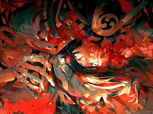 WDZFF Puzzle 1000 Stück - Kunstbild - Game Onmyojis Higanbana Posters - Gedächtnis Spiele Für Erwachsene - Lernspielzeug Für Erwachsene Puzzle Gifts - Jx349Zp von WDZFF