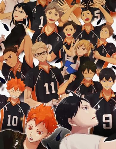 WDZFF Puzzle 1000 Stück - Kunstbild - Japanese Animes Classic Haikyuu!! Posters - Schwieriges Heraus Forderungs Spielzeug Für Die Ganze Familie - Spielzeug Für Erwachsene Gifts - Jx208Zp von WDZFF